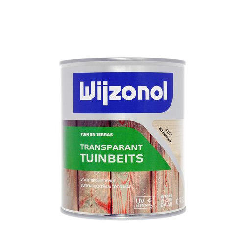 Wijzonol Transparant Tuinbeits - Whitewash