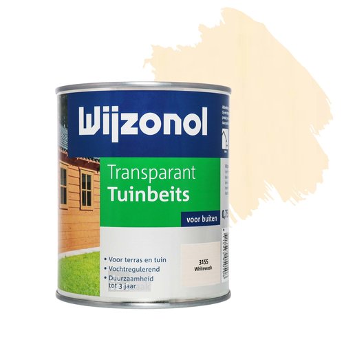 Wijzonol Transparant Tuinbeits - Whitewash