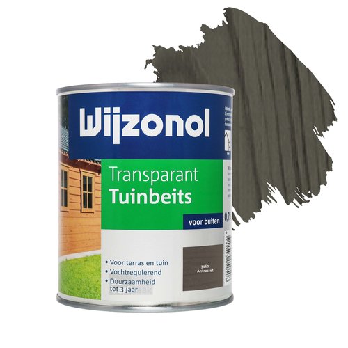 Wijzonol Transparant Tuinbeits - Antraciet