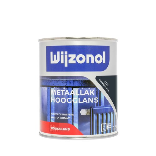 Wijzonol Metaallak Hoogglans 9226 Koningsblauw