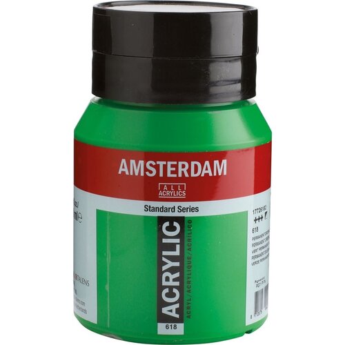 Royal Talens Amsterdam Acrylverf 500 ml - Permanentgroen Licht 618