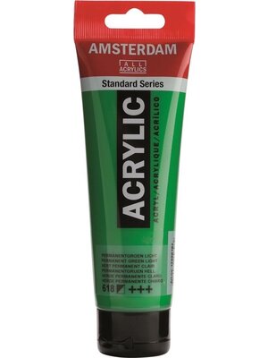 Royal Talens Amsterdam Acrylverf 120 ml - Permanentgroen Licht 618