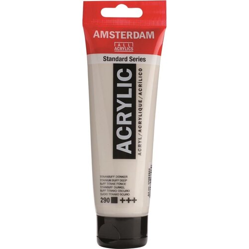 Royal Talens Amsterdam Acrylverf 120 ml - Titaanbuff Donker 290