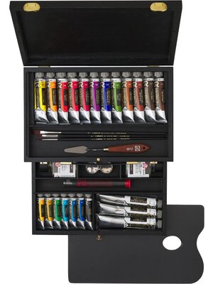 Royal Talens Rembrandt Olieverf set Luxury in houten kist - 7 x 15 ml + 12 x 40 ml + 3 x 60 ml