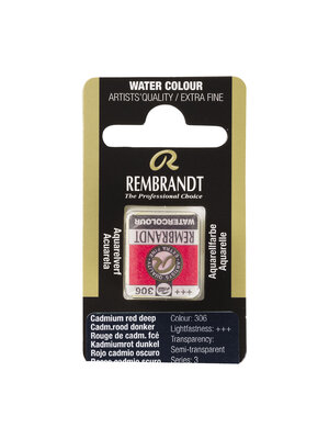 Rembrandt Aquarelverf Napje - Cadmiumrood Donker #306 Rembrandt Aquarelverf Napje - Cadmiumrood Donker #306