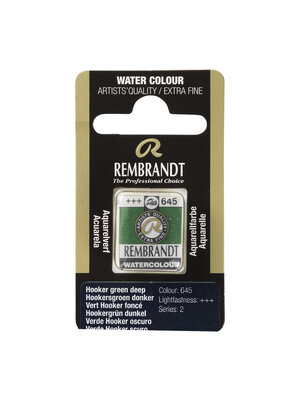 Rembrandt Aquarelverf Napje - Hookersgroen Donker #645 Rembrandt Aquarelverf Napje - Hookersgroen Donker #645