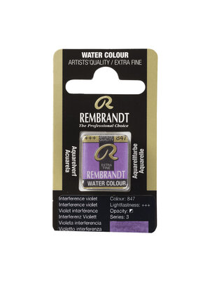 Rembrandt Aquarelverf Napje - Interference Violet #847 Rembrandt Aquarelverf Napje - Interference Violet #847