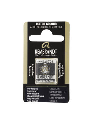Rembrandt Aquarelverf Napje - Ivoorzwart #701 Rembrandt Aquarelverf Napje - Ivoorzwart #701