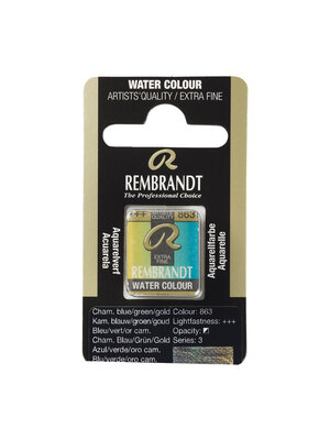 Rembrandt Aquarelverf Napje - Kameleon Blauw/Groen/Goud #863