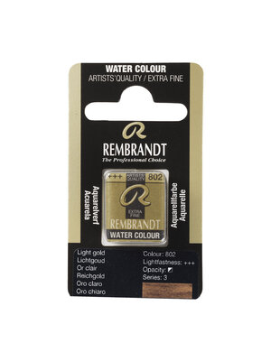 Rembrandt Aquarelverf Napje - Lichtgoud #802 Rembrandt Aquarelverf Napje - Lichtgoud #802