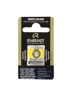 Rembrandt Aquarelverf Napje - Permanent Citroengeel #254 Rembrandt Aquarelverf Napje - Permanent Citroengeel #254