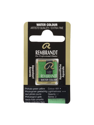 Rembrandt Aquarelverf Napje - Phtalogroen Geelachtig #681 Rembrandt Aquarelverf Napje - Phtalogroen Geelachtig #681