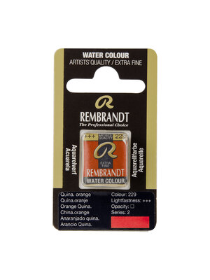 Rembrandt Aquarelverf Napje - Quinacridoneoranje #229 Rembrandt Aquarelverf Napje - Quinacridoneoranje #229