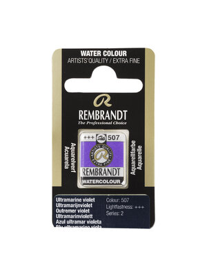 Rembrandt Aquarelverf Napje - Ultramarijnviolet #507 Rembrandt Aquarelverf Napje - Ultramarijnviolet #507