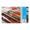 Van Gogh Aquarelverf Set In Kist - 24 Halve Napjes + 3 Accessoires