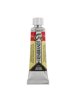 Rembrandt Aquarelverf Tube 10 ml - Permanentrood Middel #377 Rembrandt Aquarelverf Tube 10 ml - Permanentrood Middel #377