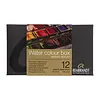 Rembrandt Professionele Aquarelverf Metalen Set - Napjes + Penseel - Algemene Kleurenselectie