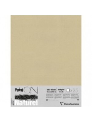 Clairefontaine PaintOn Mixed Media Papier - 250 gr - 50 x 65 cm - Naturel