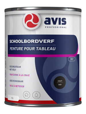 Avis Aqua Schoolbordenverf - Zwart