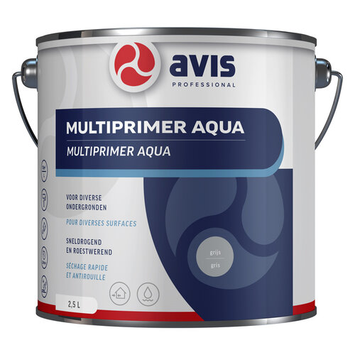 Avis Aqua Multi Primer - (Kiezel)Grijs