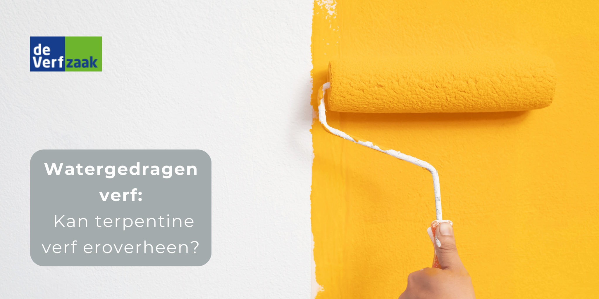 Kan terpentine verf over watergedragen verf? De Verfzaak