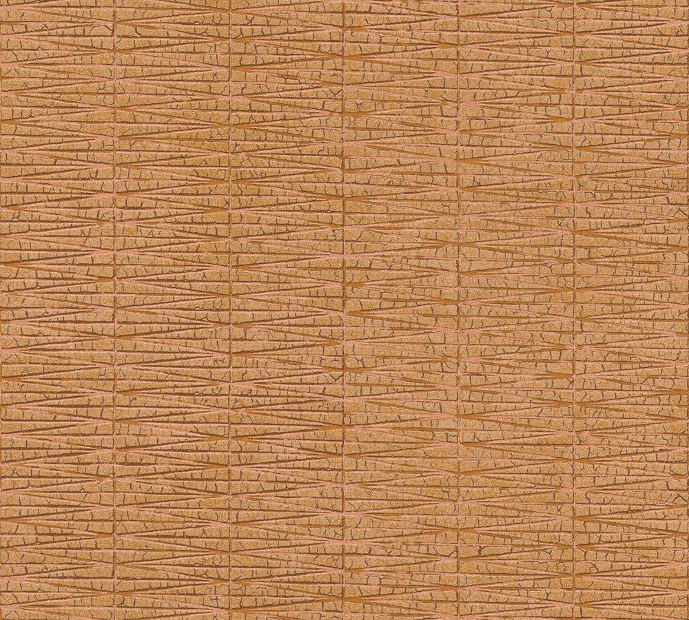NATUUR DESIGN BEHANG | Landelijk - oranje - A.S. Création #Hygge