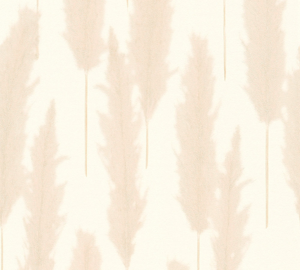 PAMPASGRAS BEHANG | Landelijk & Botanisch - beige crème - A.S. Création #Hygge