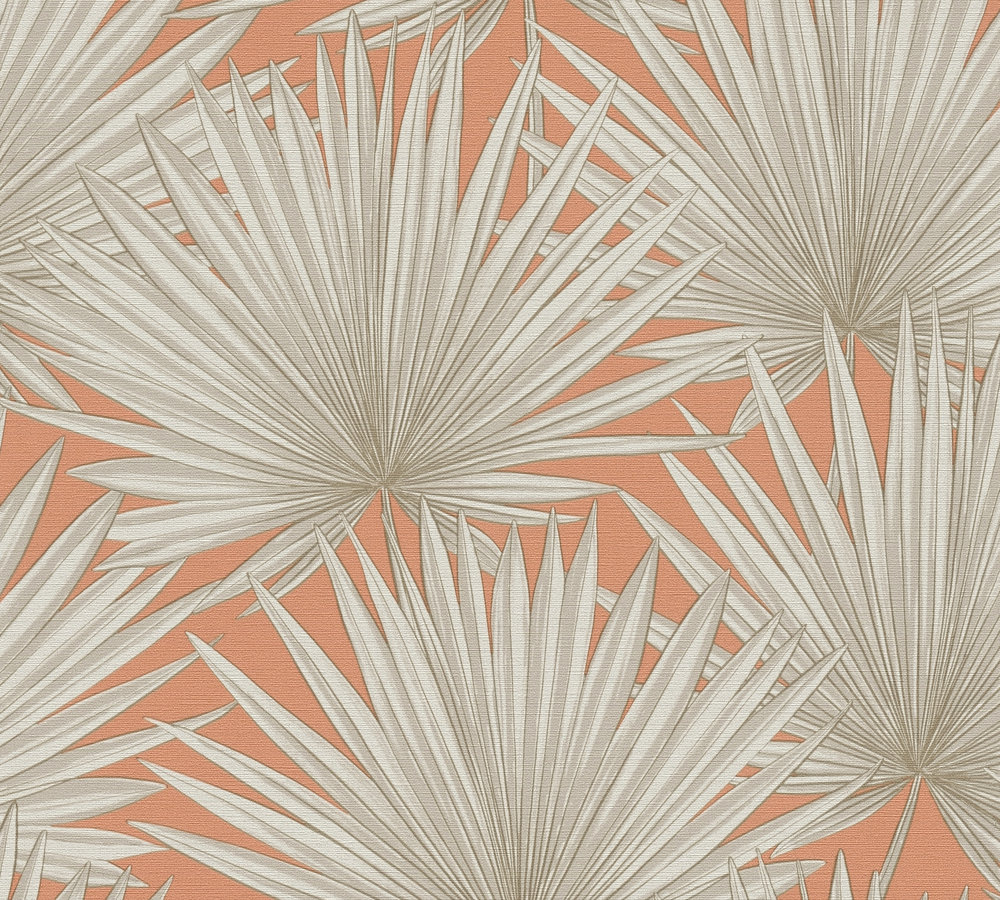 AS Creation Antigua - Oranje - Floral - 390903 afbeelding