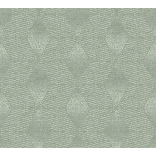 AS Creation Antigua - Groen - Geometrisch Behang - 390913