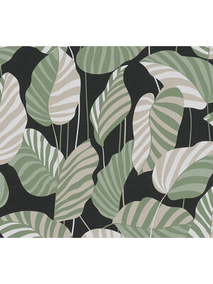 AS Creation Antigua - Zwart - Planten Behang - 390942 AS Creation Antigua - Zwart - Planten Behang - 390942