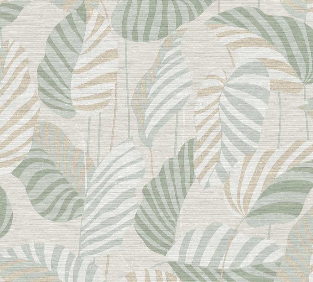AS Creation Antigua - Crème - Planten Behang - 390943 afbeelding