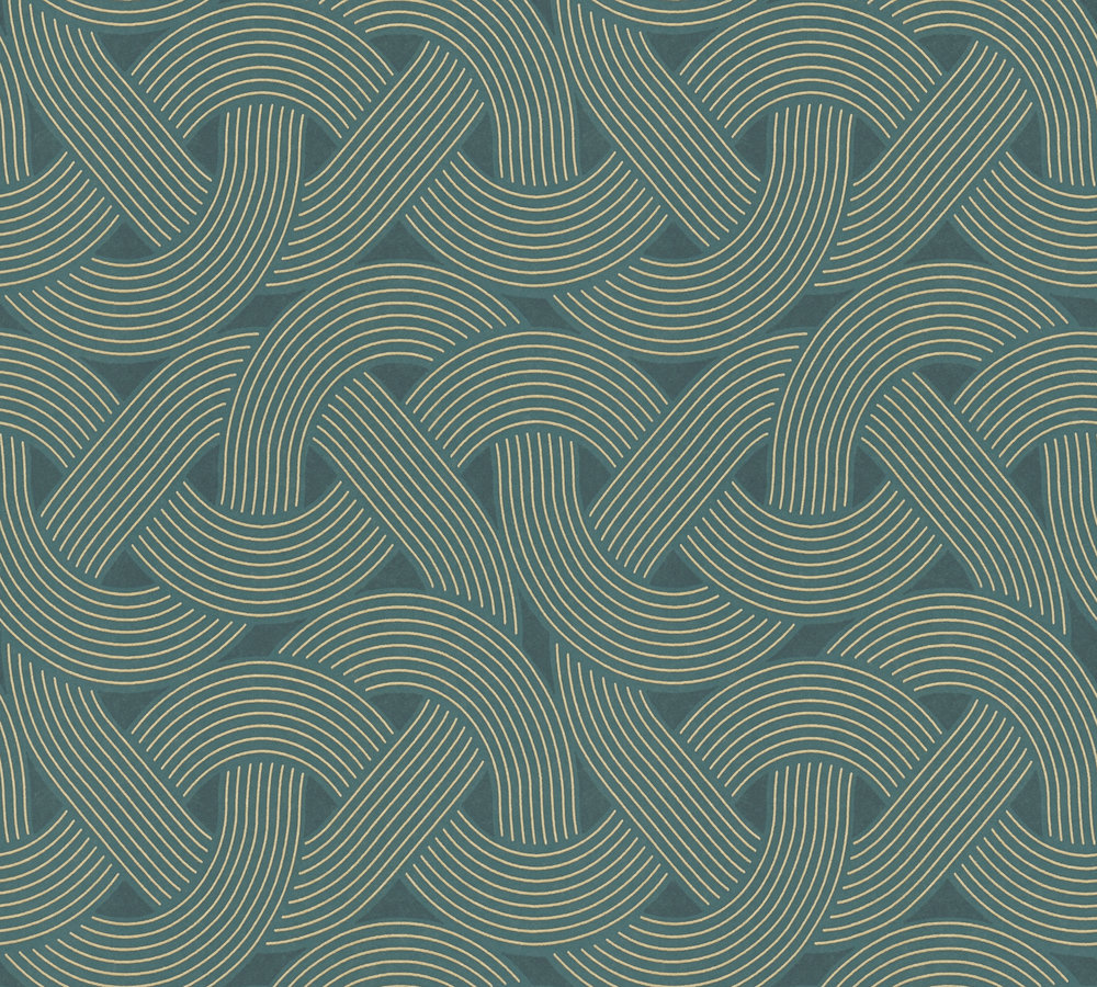 Architects Paper AP Arcade - Petrol - Retro - 391753 afbeelding