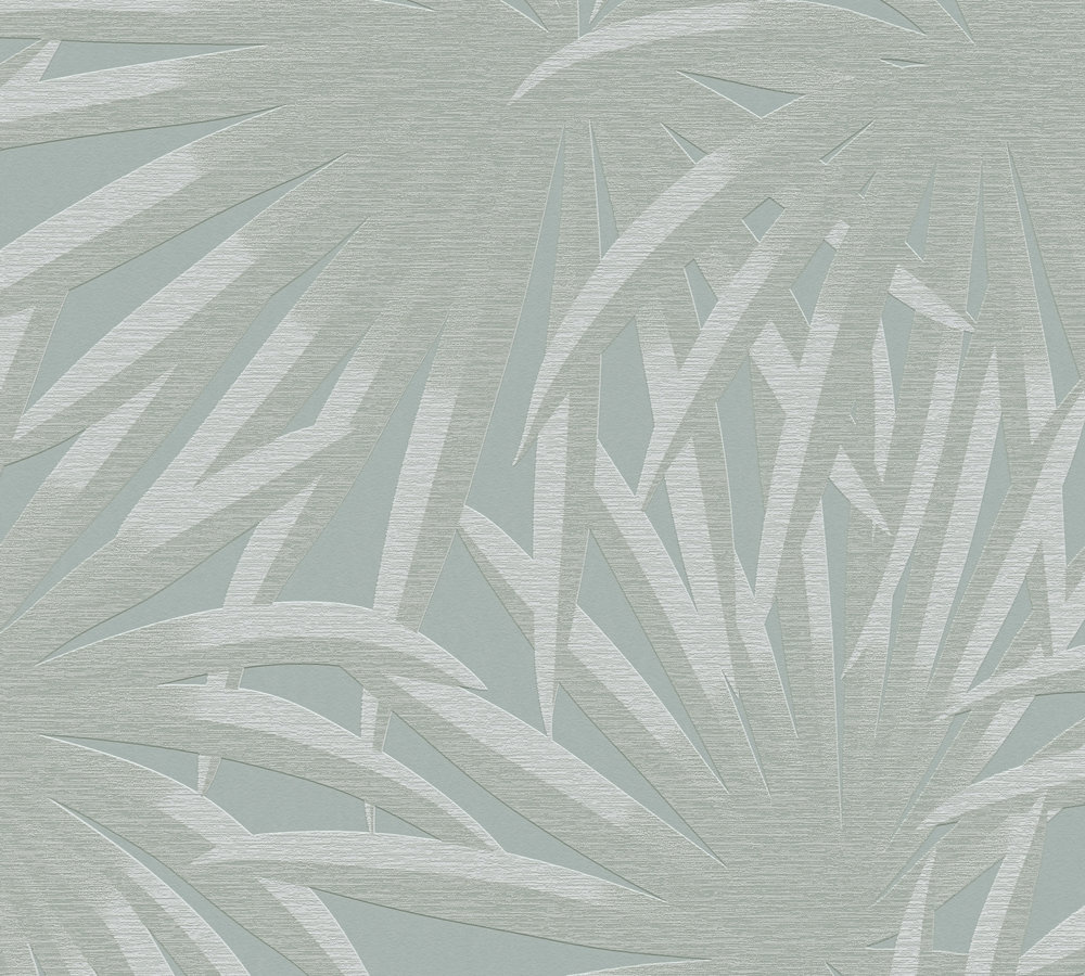 AS Creation Casual Living - Blauw - Bladeren - 393384