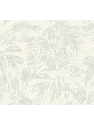 AS Creation Casual Living - Wit - Bladeren - 393403