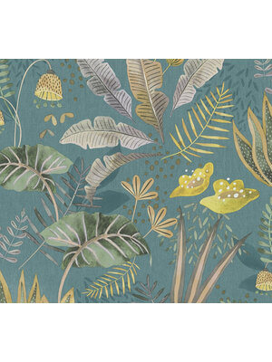 Livingwalls Famous Garden - Petrol - Planten - 393483 Livingwalls Famous Garden - Petrol - Planten - 393483