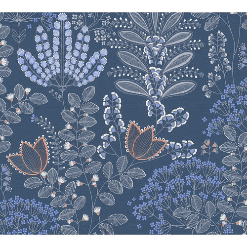 Livingwalls Famous Garden - Blauw - 393494