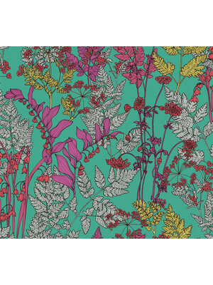 Architects Paper Floral Impression - Groen - Bloemrijk - 377516
