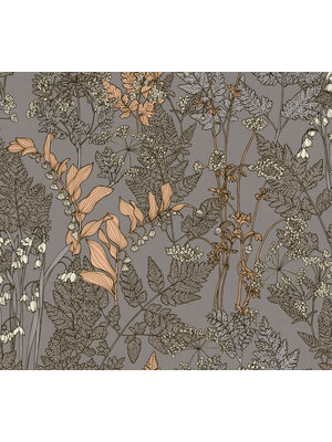 Architects Paper Floral Impression - Grijs - Bloemrijk - 377519