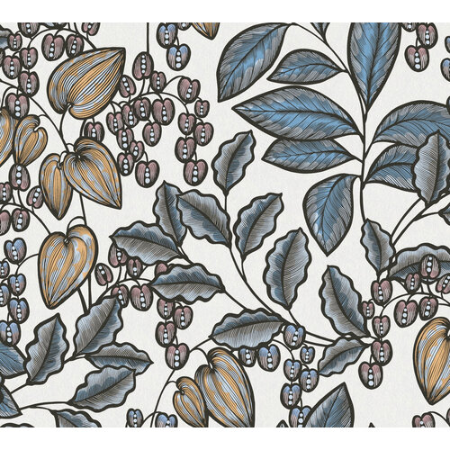 Architects Paper Floral Impression - Blauw - Bloemrijk - 377548