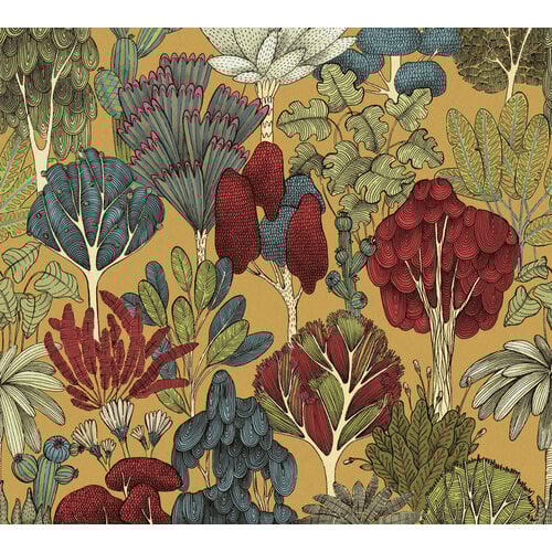 Architects Paper Floral Impression - Geel - Grafisch - 377571