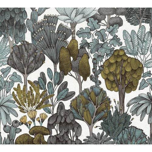 Architects Paper Floral Impression - Groen - Grafisch - 377573