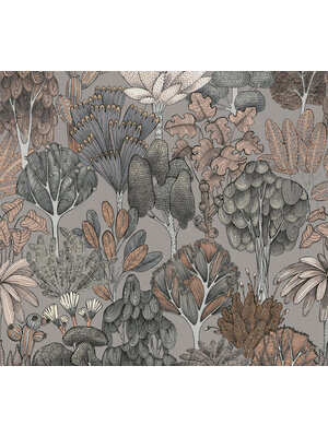 Architects Paper Floral Impression - Grijs - Grafisch - 377574