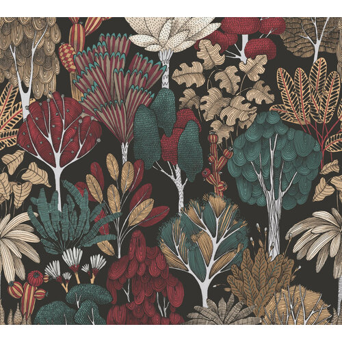 Architects Paper Floral Impression - Zwart - Grafisch - 377576