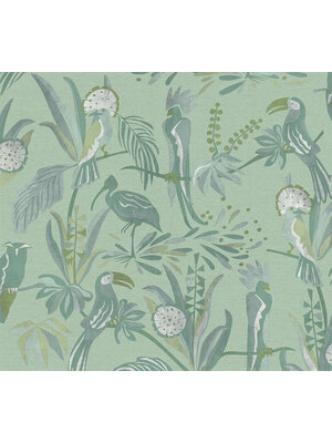 Livingwalls House of Turnowsky - Groen - Jungle Behang - 388982