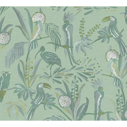 Livingwalls House of Turnowsky - Groen - Jungle Behang - 388982