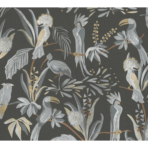 Livingwalls House of Turnowsky - Zwart - Jungle Behang - 388983