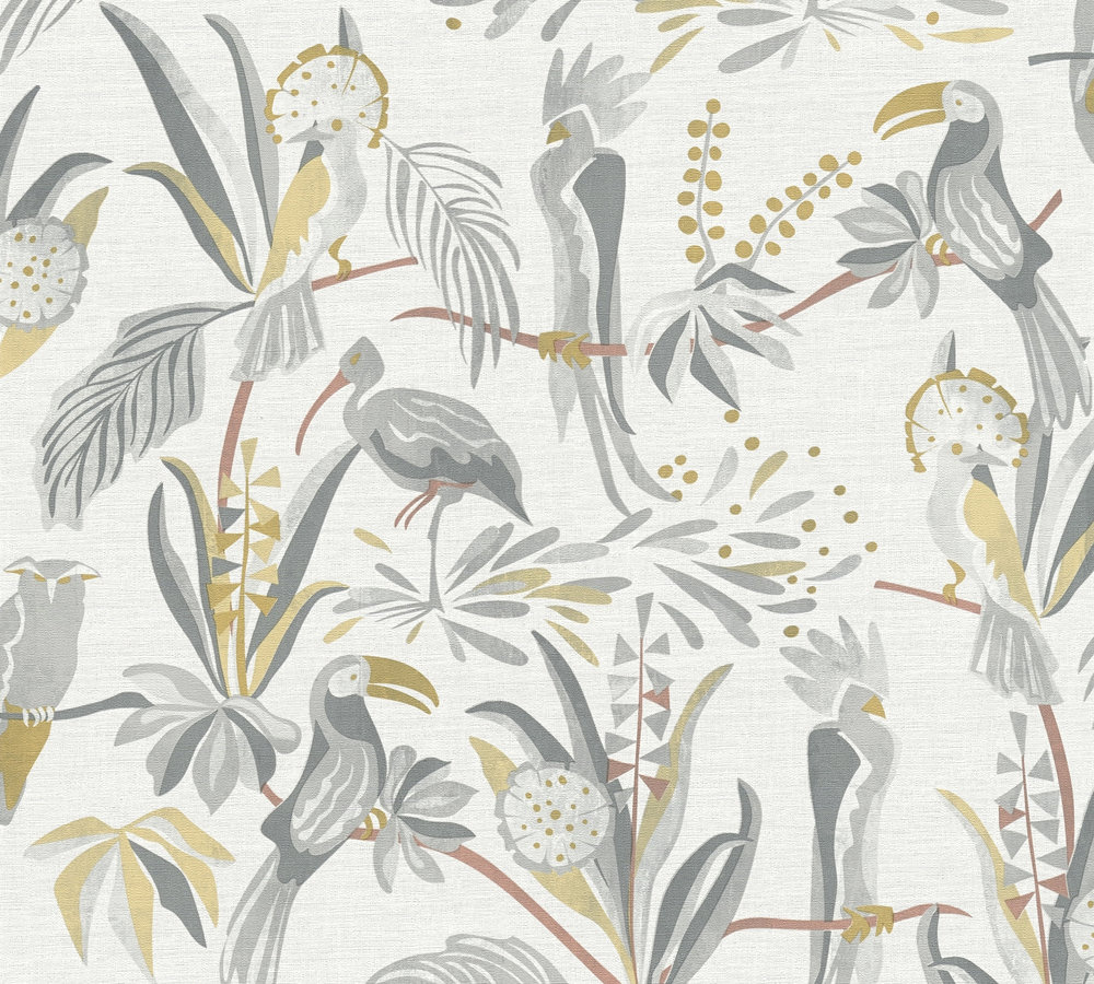 Livingwalls House of Turnowsky - Grijs - Jungle Behang - 388984 afbeelding