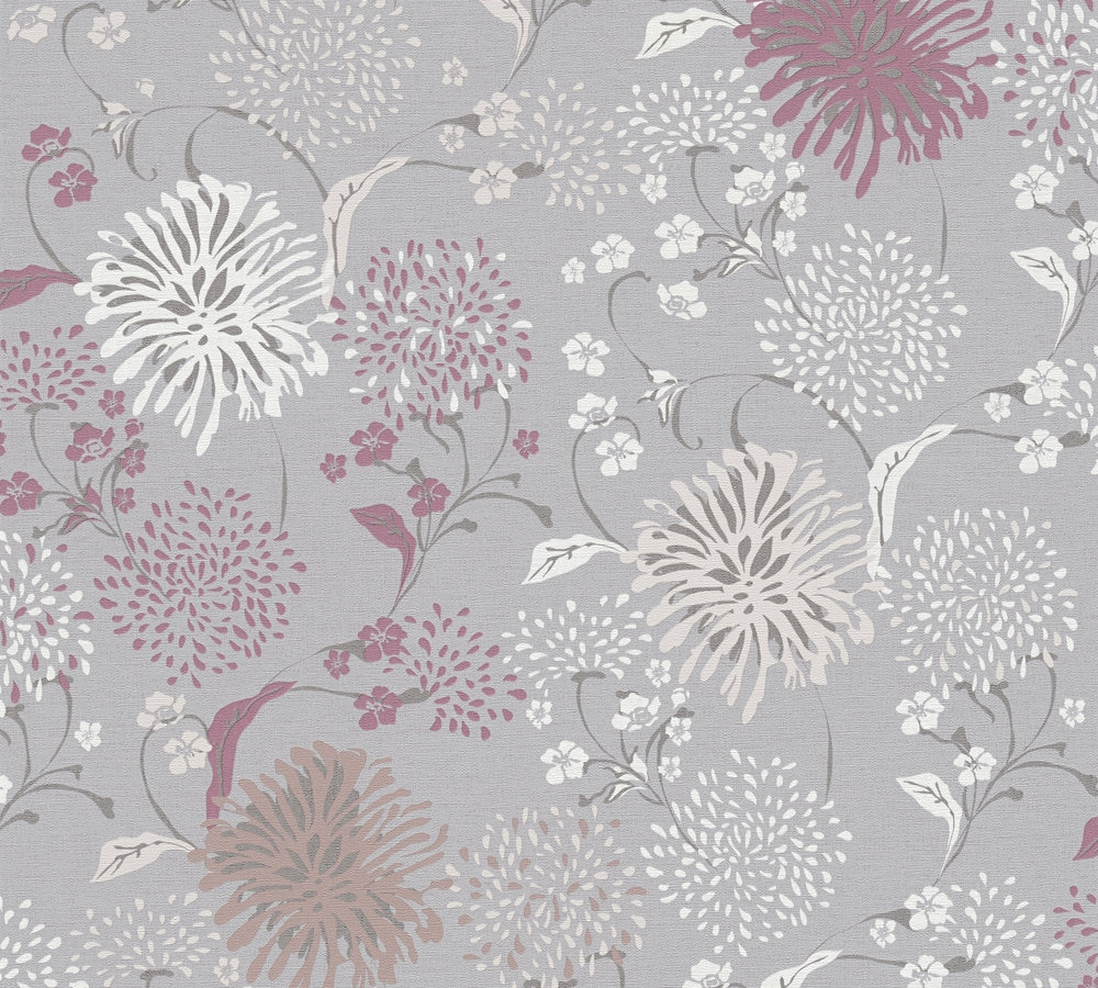 Livingwalls House of Turnowsky - Grijs - Floral - 389002 afbeelding