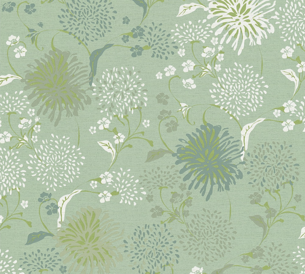 Livingwalls House of Turnowsky - Groen - Floral - 389004