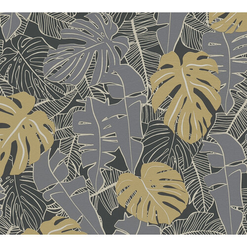 Livingwalls House of Turnowsky - Zwart - Jungle Behang - 389051